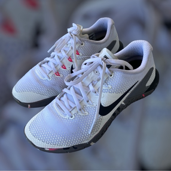 NIKE METCON 4 Trainers Low Top White Lace Up Women’s Size 8 - Picture 11 of 11